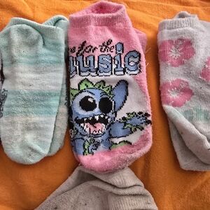 Pink Cartoon Character Socks